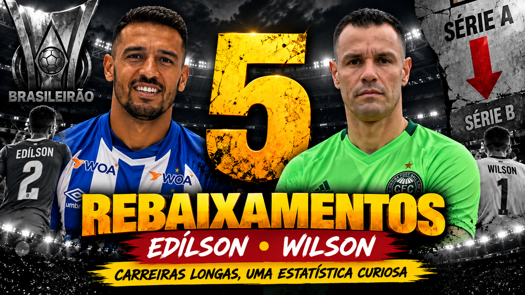 jogadores com mais rebaixamentos no Brasileirão