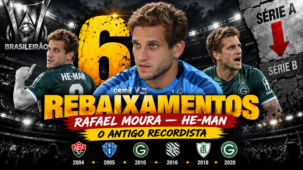 jogadores com mais rebaixamentos no Brasileirão